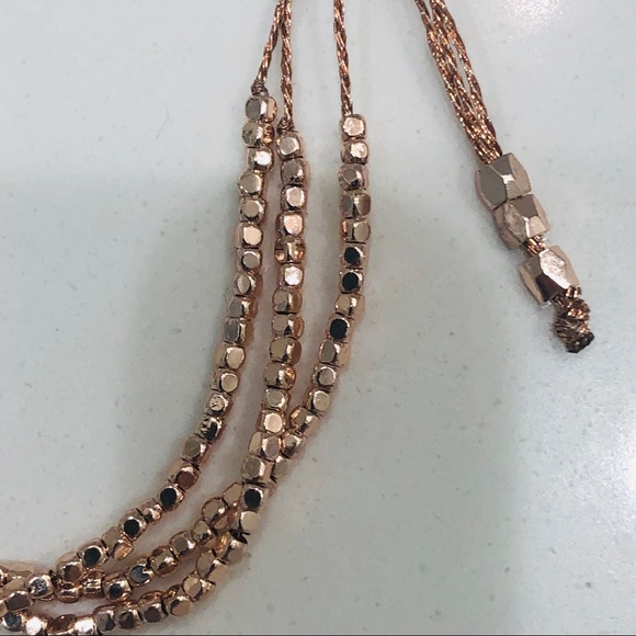 NWT Rose Gold Adjustable Bracelet with Beads - Picture 3 of 7